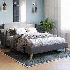 Grey Kalmar Upholstered Bed Frame