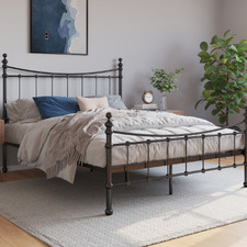 Black Modern Classic Julia Steel Bed Frame