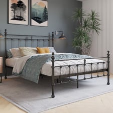 Black Elizabeth Steel Bed Frame