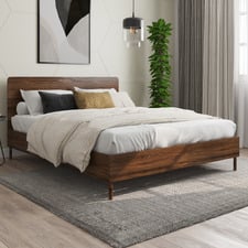 Walnut Versam Wooden Bed Frame