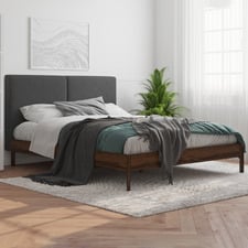 Charcoal & Walnut Trolig Bed Frame