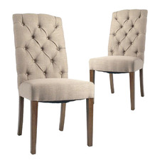 Felice Linen Dining Chair (Set of 2)