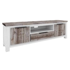 210cm Atherton Acacia Wood Entertainment Unit