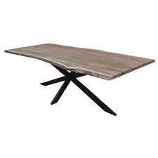 Appleton Acacia Wood & Metal Dining Table