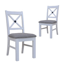 Dorota Pine Wood Dining Chairs (Set of 2)