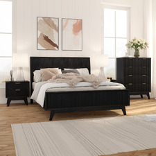 4 Piece Sullivan Acacia Wood Bedroom Set