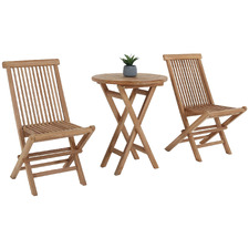 2 Seater Tonette Teak Wood Bistro Set