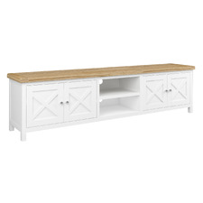 Hudson 4 Door Acacia Wood TV Unit