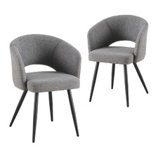 Maristella Chenille Dining Chairs (Set of 2)