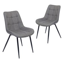 Larissa Faux Leather Dining Chairs (Set of 2)