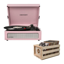 Crosley Voyager Bluetooth Portable Turntable with Storage Crate
