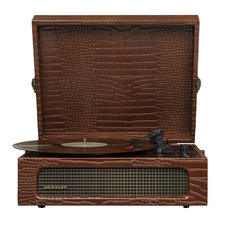 Brown Crosley Voyager Bluetooth Portable Turntable
