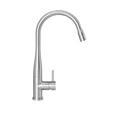 Elle 304 Stainless Steel Gooseneck Pull-Out Sink Mixer