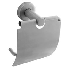 Elle Stainless Steel Toilet Roll Holder with Removable Flap