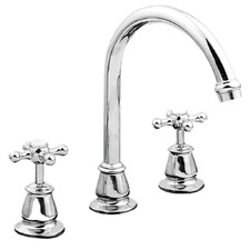 3 Piece Noosa Brass Spout & Mixer Set