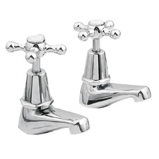2 Piece Noosa Brass Pillar Tap Set