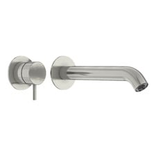 Elle 316 Stainless Steel Bath/Basin Wall Mixer Set