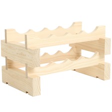 2 Layers of 4 Bottles Wine Rack