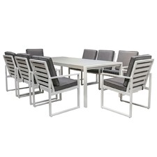 8 Seater Manly Outdoor Dining Table & Chair Set