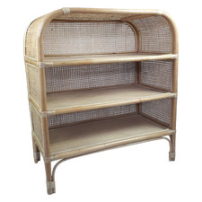 Valen 3 Shelf Rattan Display Cabinet