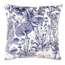 Blue Charlotte Velvet Cushion