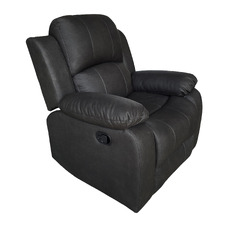 Black Riego Manual Recliner Armchair