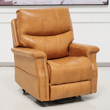 Caleb Faux Leather Electric Recliner Chair