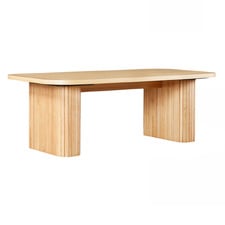 Danville Rectangular Oak Wood Coffee Table