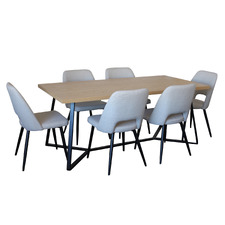 6 Seater Belfast Dining Table & Chair Set