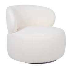 Edith Boucle Swivel Armchair