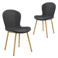 Houlton Timber-Look Dining Chairs (Set of 2)