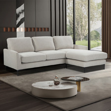 Bryn 3 Seater Upholstered Sofa with Reversible Chaise