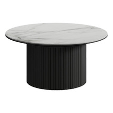 Gwendolyn Round Sintered Stone Coffee Table