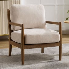 Valorin Rubberwood Accent Chair