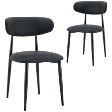 Maelle Faux Leather Dining Chairs (Set of 2)