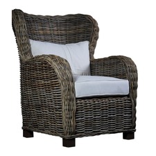 Queen Chair with Back and Seat Cushions