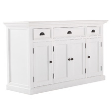 White Meharry 3 Drawer Buffet