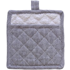 Cotton Herringbone Pot Holders (Set of 2)