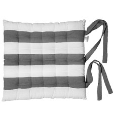Stripy Al Fresco Cotton Chair Pad