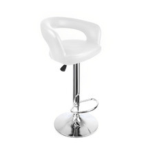 Eutychia Faux Leather Adjustable Barstool