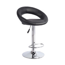 Cloelius Faux Leather Adjustable Barstool