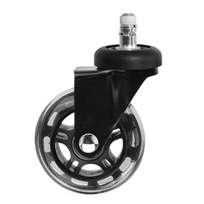 Black Rollerblade Office Chair Wheels (Set of 5)