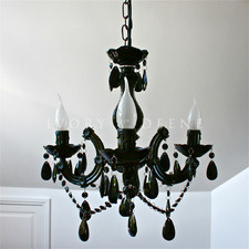 Grace Marie Therese 3-5 Light Chandelier Black