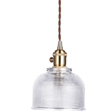 Emmie Brass & Glass Vintage Pendant Light