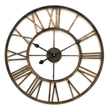 60cm Copper Trafalgar Metal Wall Clock