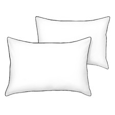 White Plaza Standard Pillowcases (Set of 2)