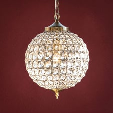 Casablanca Glass & Metal Pendant Light