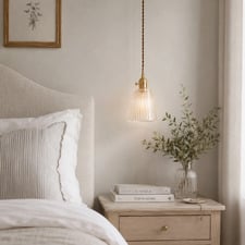 Gold Vintage-Style Carrie Pendant Light