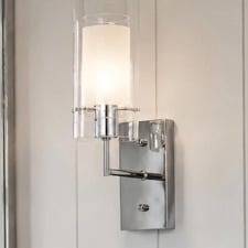 Abbey Chrome Metal Wall Light