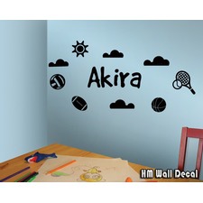 Personalised Outdoor Sports Removable Wall Sticker